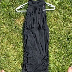 Black high neck BEBE dress